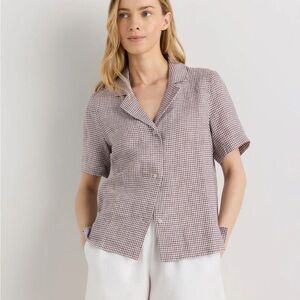 100% European Linen Short Sleeve Shirt